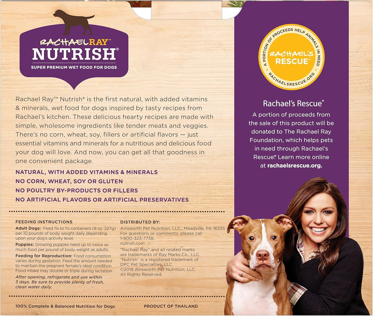 Rachael Ray Nutrish Premium Natural Wet Dog Food, Hearty Recipes Variety Pack