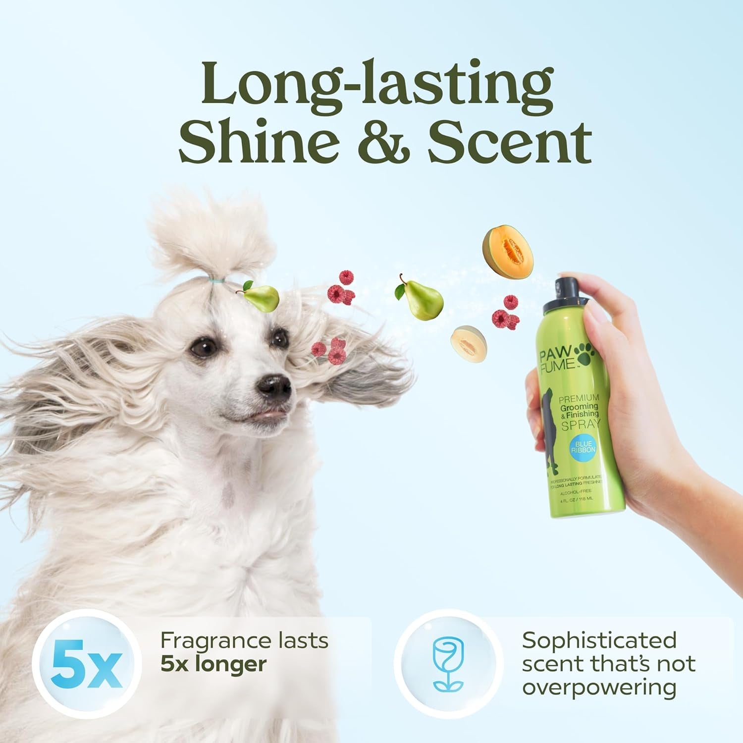 Grooming Spray Dog Spray Deodorizer Perfume for Dogs - Dog Cologne Spray Long Lasting Dog Sprays - Dog Perfume Spray Long Lasting after Bath - Deodorizing Spray (Blue Ribbon, 4-Pack)