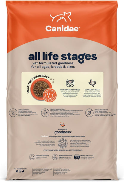 Canidae All Life Stages Premium Dry Dog Food for All Breeds, High Protein Premium Dry Dog Food for All Ages