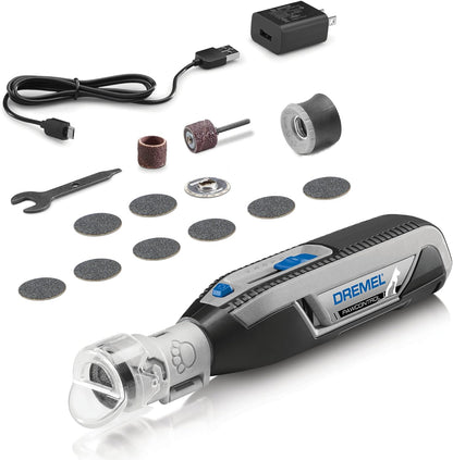 Dremel Pawcontrol 7760-PGK Dog Nail Grinder and Trimmer - Cordless & Rechargeable Pet Grooming Tool Kit - Safe and Humane for Dogs, Cats, and Small Animals