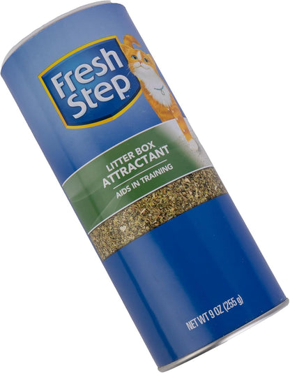 Fresh Step Cat Litter Box Attractant Powder for Training Cats - Natural Training Aid for Cats and Kittens - Great Way to Keep Your Home Clean and Train Your Pet