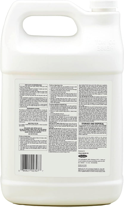 Broncoe Equine Fly Spray with Citronella Scent for Horses and Dogs, 128 Ounces, Gallon Refill