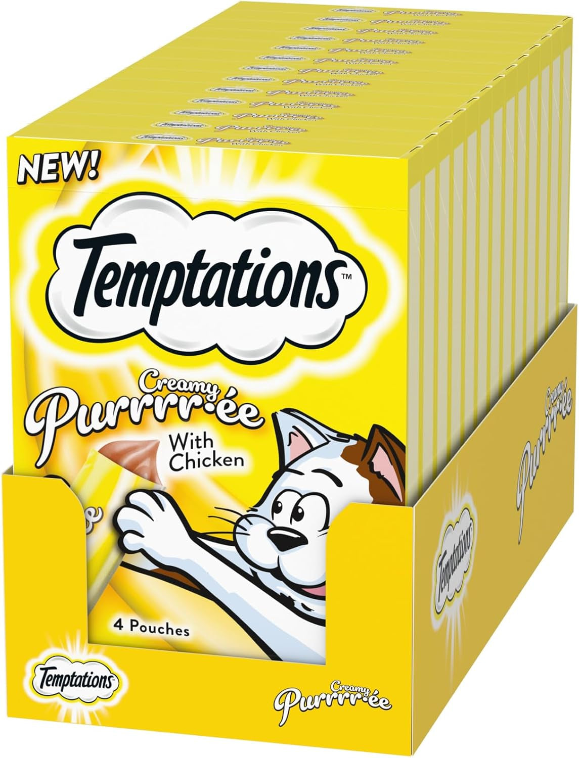 Temptations Creamy Puree Squeezable Lickable Wet Cat Treats