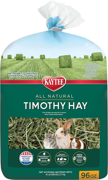 All Natural Timothy Hay for Guinea Pigs, Rabbits & Other Small Animals, 12 Pound