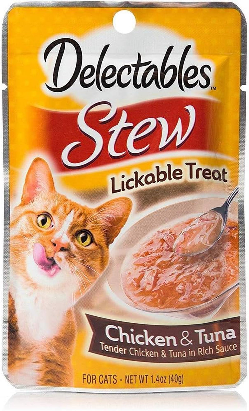 Hartz Delectables Stew Lickable Wet Cat Treats for Adult & Senior Cats