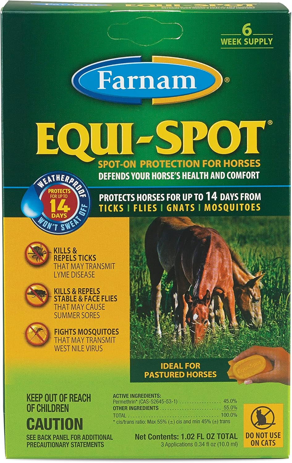 Farnam Equi-Spot, Horse Fly Control, Long-Lasting Protection