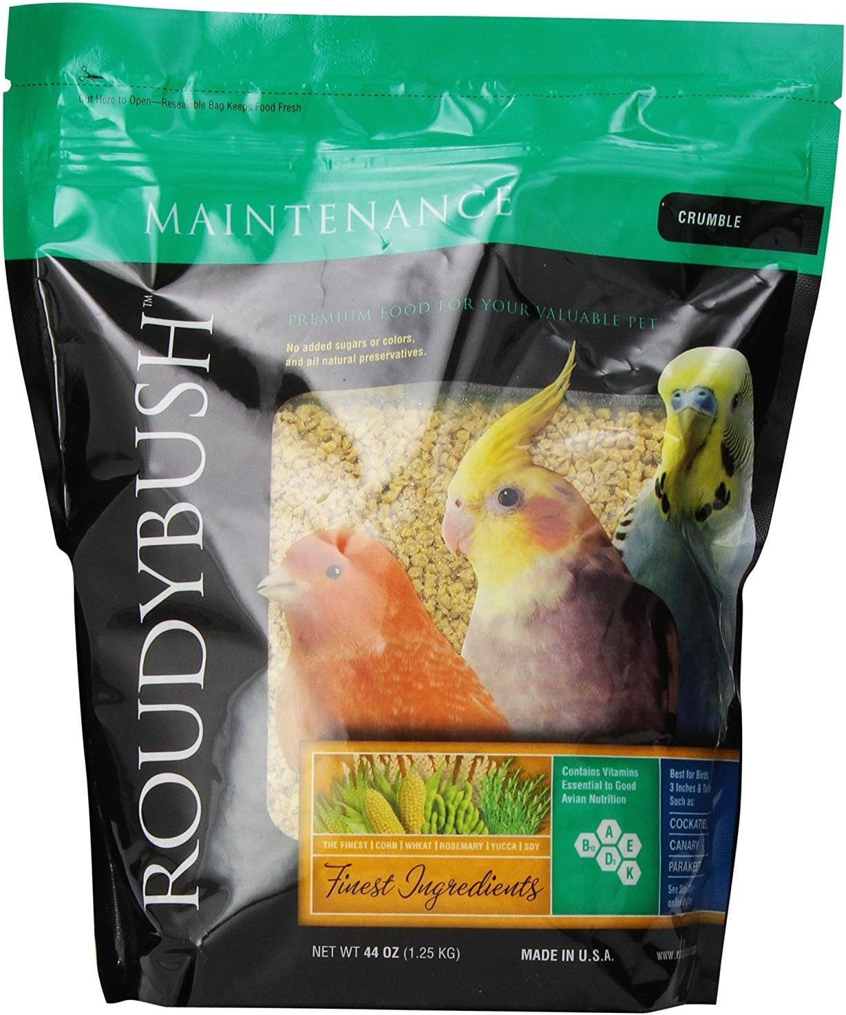 Roudybush Daily Maintenance Bird Food, Crumbles