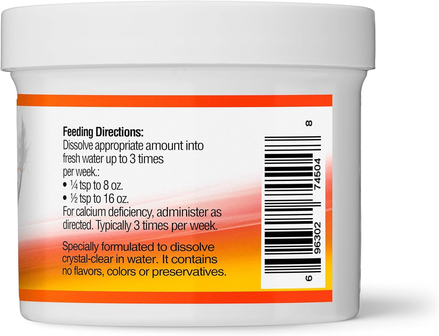 Nutritional Calcium Supplement for Birds Magnesium + Vitamin D3 | Bird Health Supplements | Completely Tasteless and Easy Dissolvable in Water