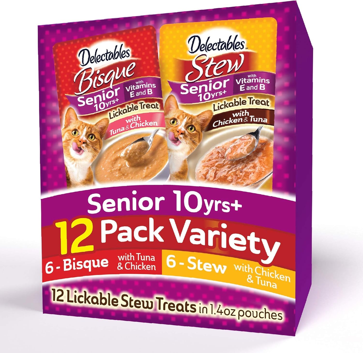 Hartz Delectables Bisque Variety Pack Lickable Cat Treat