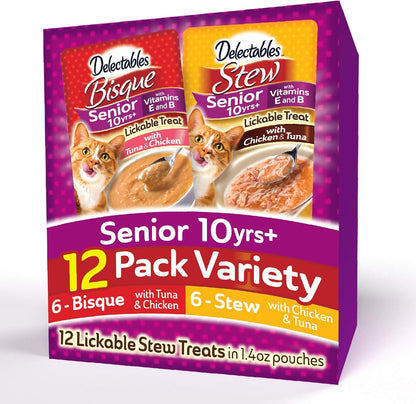 Hartz Delectables Bisque Variety Pack Lickable Cat Treat