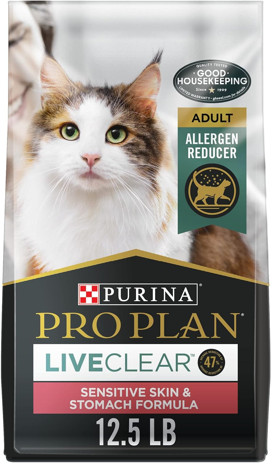 Purina Pro Plan Allergen Reducing, High Protein Cat Food, LIVECLEAR Salmon and Rice Formula