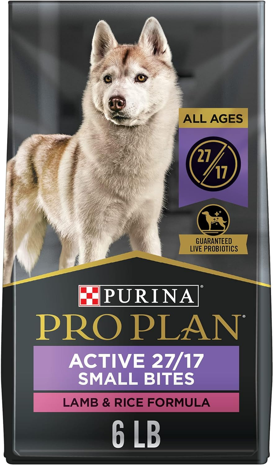 Purina Pro Plan High Protein, Small Bites Dog Food, SPORT 27/17 Lamb & Rice Formula