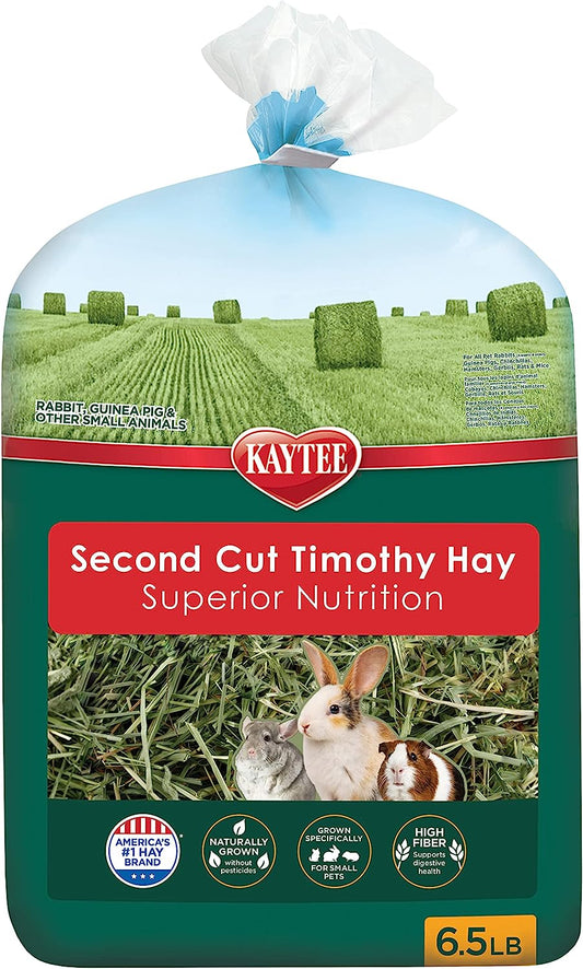 Kaytee 2Nd Cut Soft and Lush Timothy Hay for Pet Guinea Pigs, Rabbits & Other Small Animals