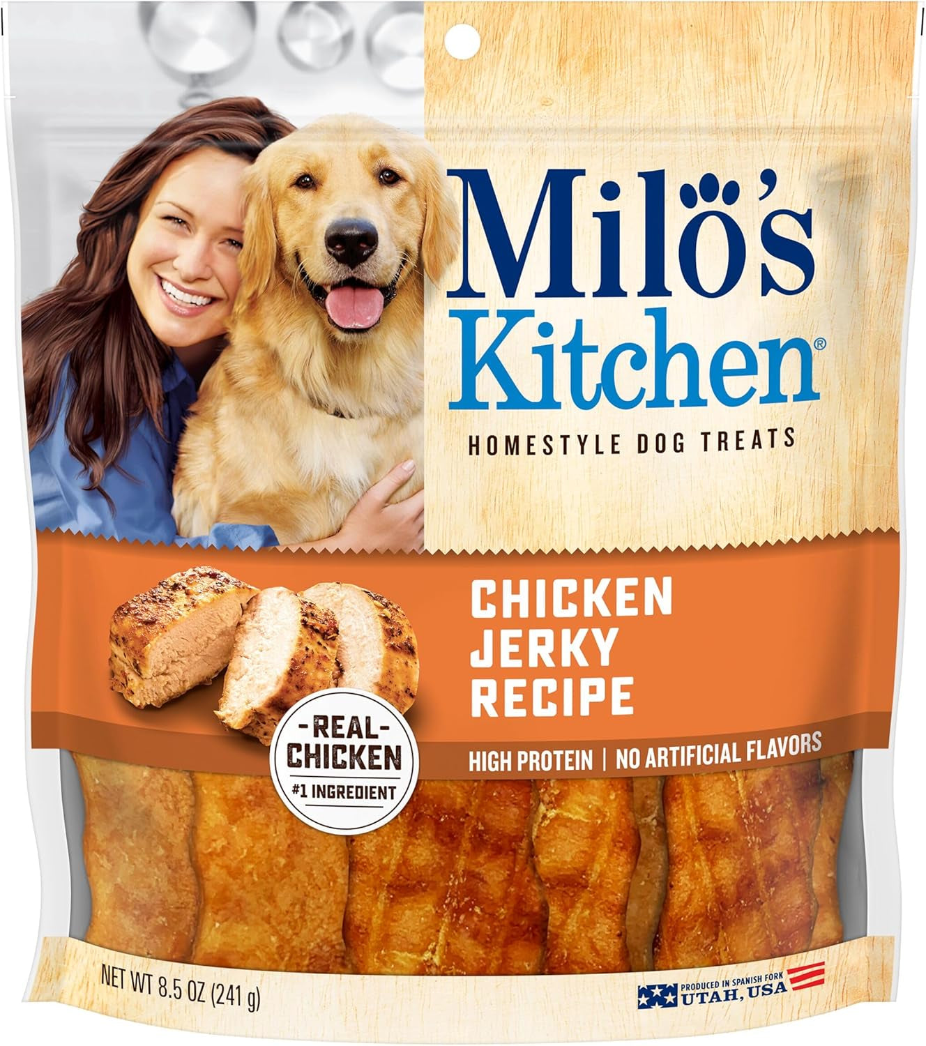 Milo'S Kitchen Homestyle Dog Treats, High Protein, No Artificial Flavors