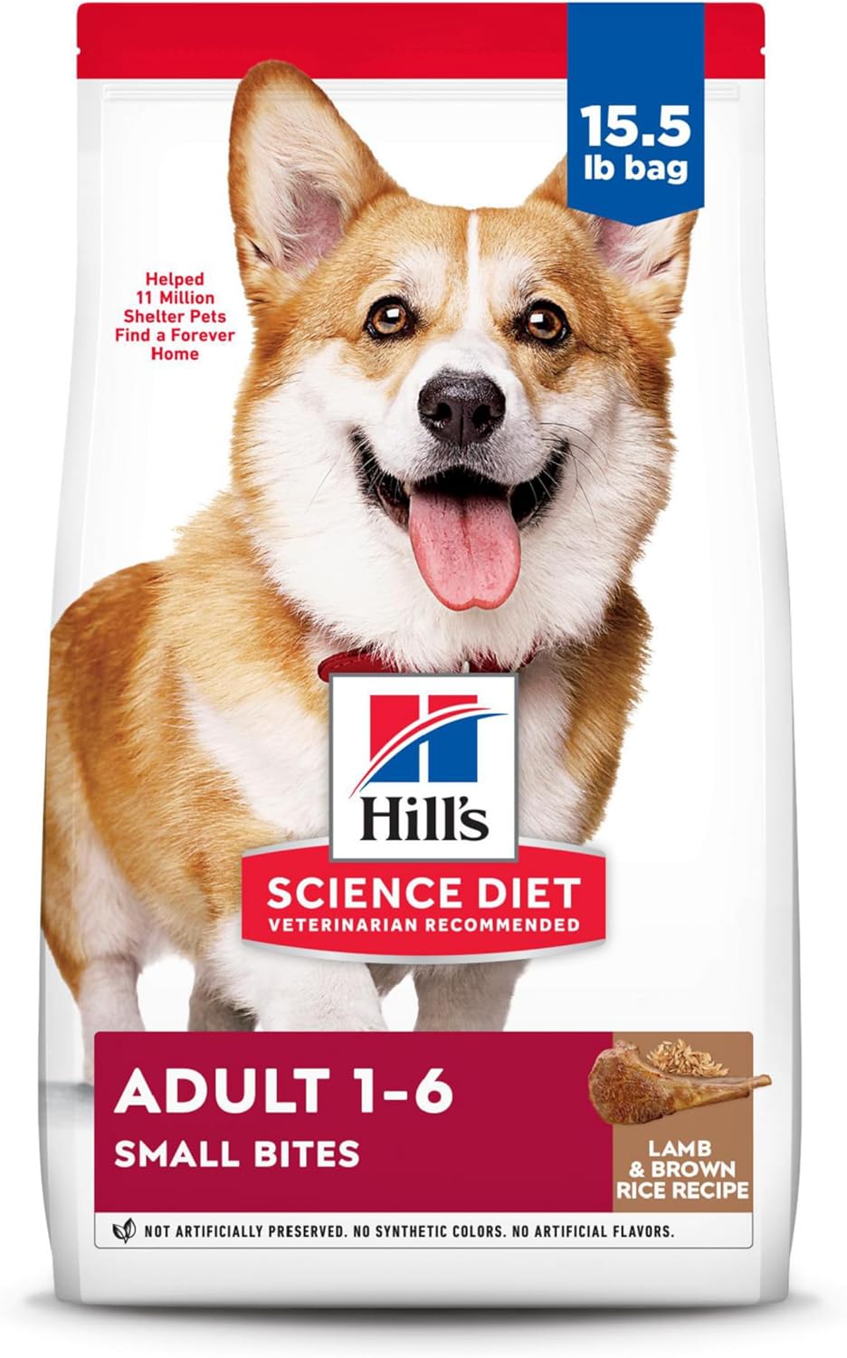 Hill's Science Diet Adult 1-6, Adult 1-6 Premium Nutrition, Small Kibble, Dry Dog Food, Chicken & Barley