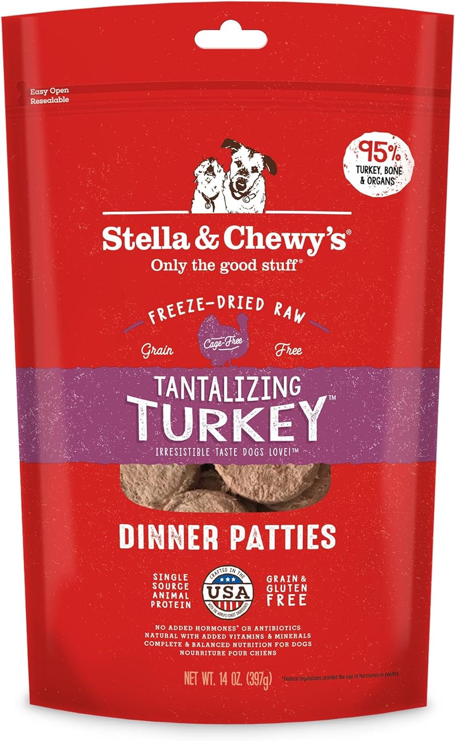 Stella & Chewy'S Freeze Dried Raw Dinner Patties – Grain Free Dog Food, Protein Rich Stella’S Super Beef Recipe