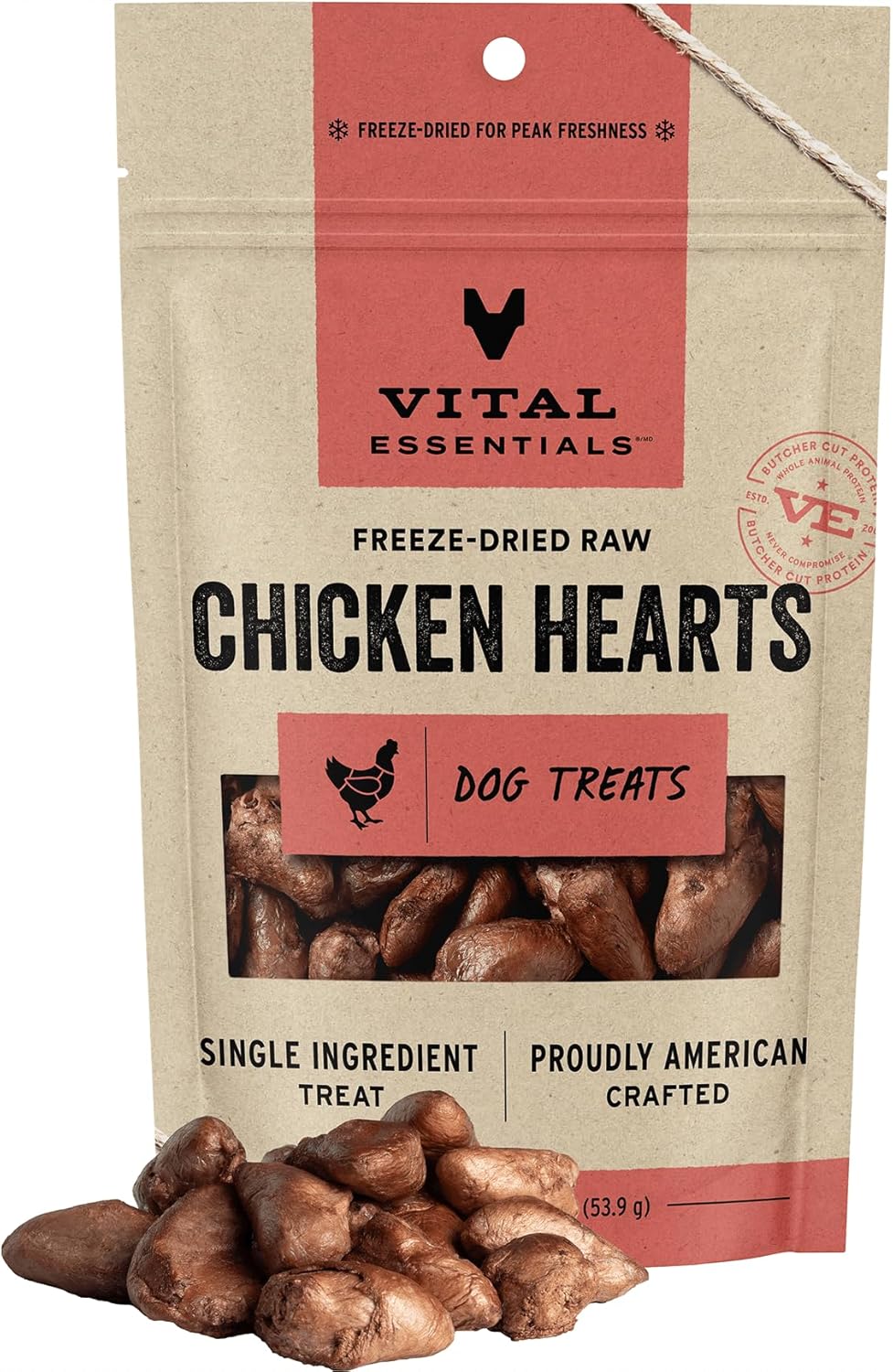 Vital Essentials Freeze Dried Raw Single Ingredient Dog Treats, Beef Liver