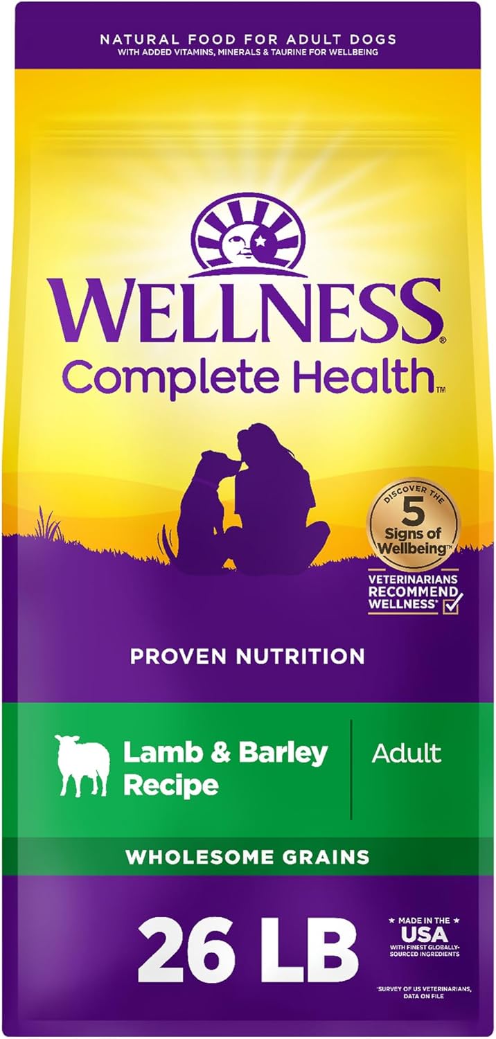 Complete Health Dry Dog Food with Grains, Natural Ingredients, All Breeds, for Adult Dogs