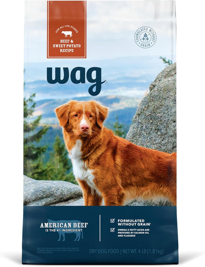 Amazon Brand - Wag Dry Dog Food Salmon & Sweet Potato, Grain Free