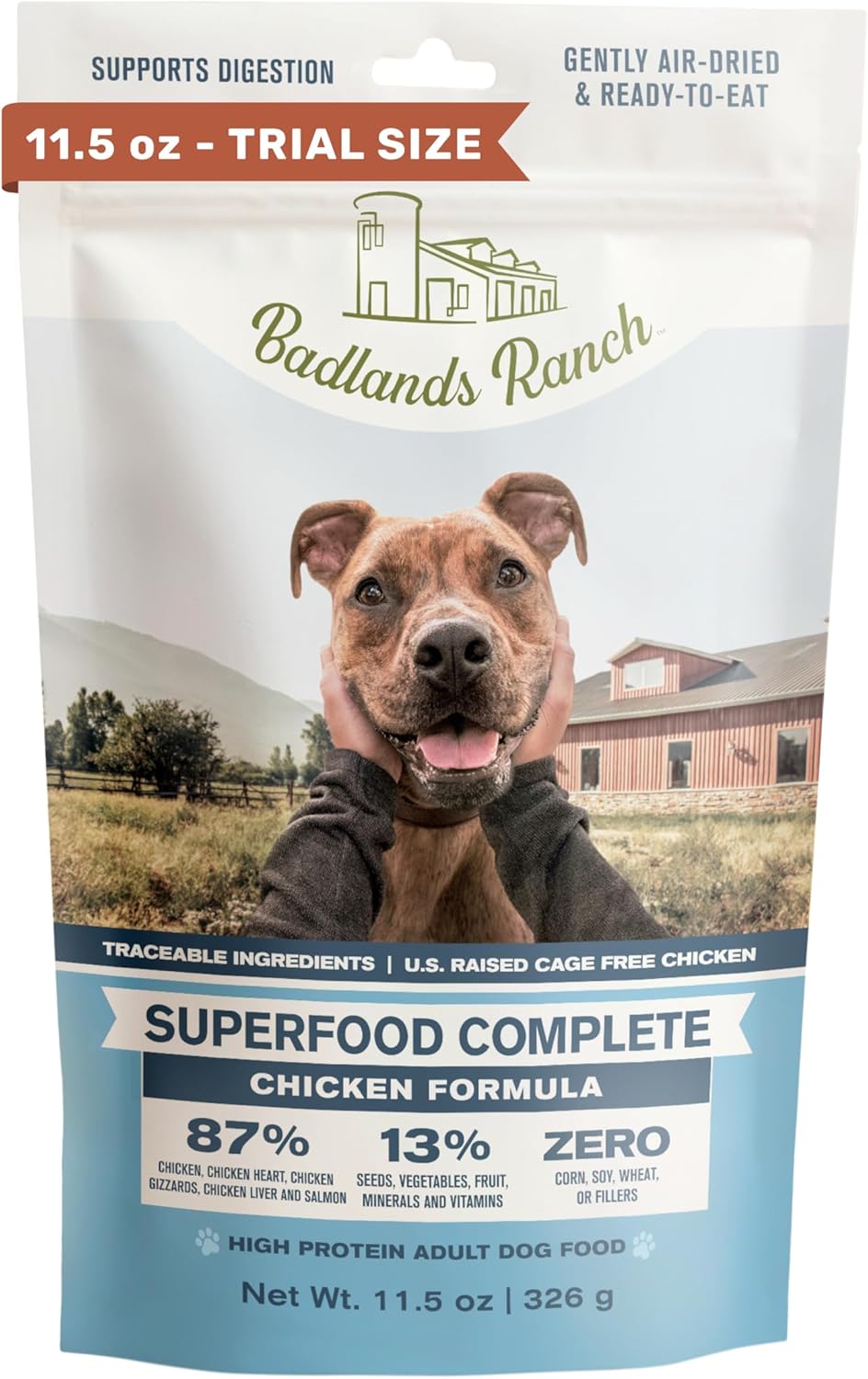 By Katherine Heigl- Superfood Complete Beef Formula Adult Dog Food, Air-Dried, High Protein, Zero Fillers, Superfood Nutrition