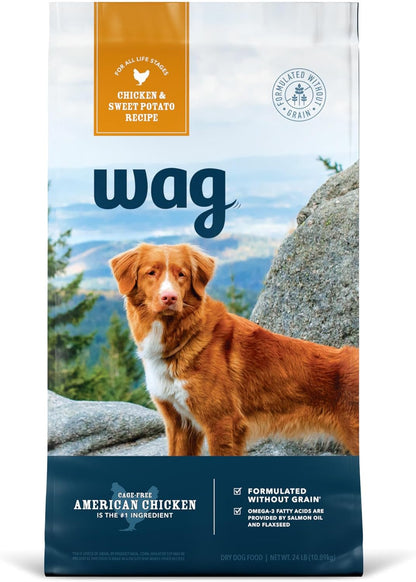 Amazon Brand - Wag Dry Dog Food Salmon & Sweet Potato, Grain Free