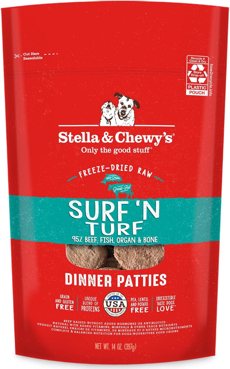 Stella & Chewy'S Freeze Dried Raw Dinner Patties – Grain Free Dog Food, Protein Rich Stella’S Super Beef Recipe