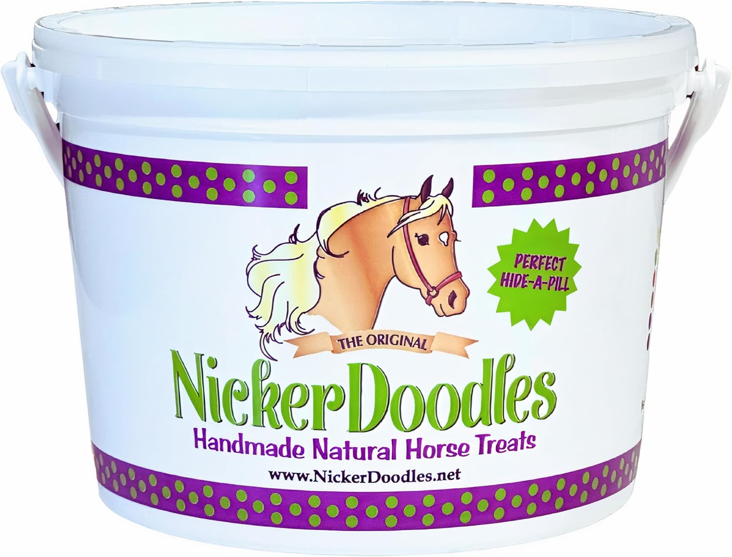 Horse Treats - 5 Lb Pail - Effortlessly Give Medications with Our Soft Baked Treats - Training Treats Are the Perfect Motivator - No Additives or Preservatives