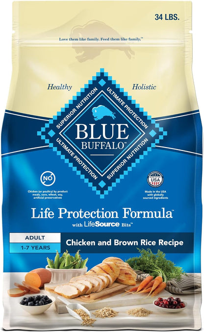 Blue Buffalo Life Protection Formula Adult Dry Dog Food, Helps Build and Maintain Strong Muscles, Made with Natural Ingredients