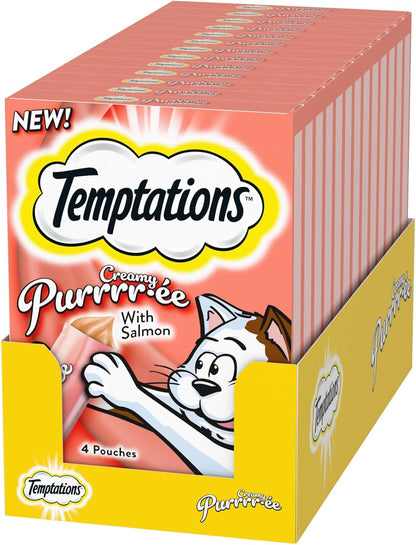 Temptations Creamy Puree Squeezable Lickable Wet Cat Treats