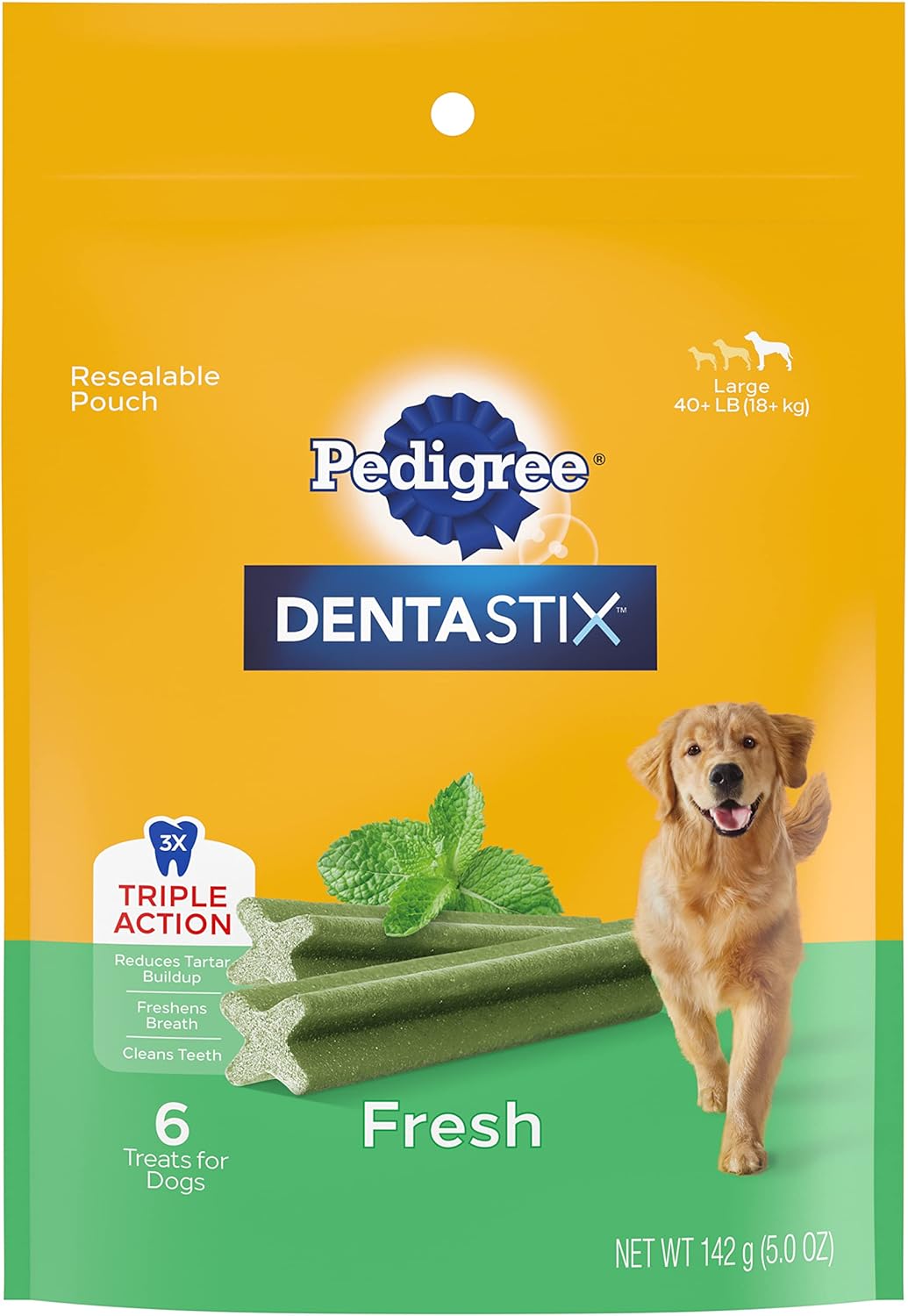 PEDIGREE DENTASTIX Large Dog Dental Care Treats Original, Beef & Fresh Variety Pack