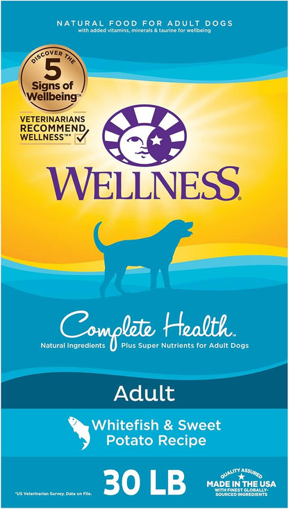 Complete Health Dry Dog Food with Grains, Natural Ingredients, All Breeds, for Adult Dogs