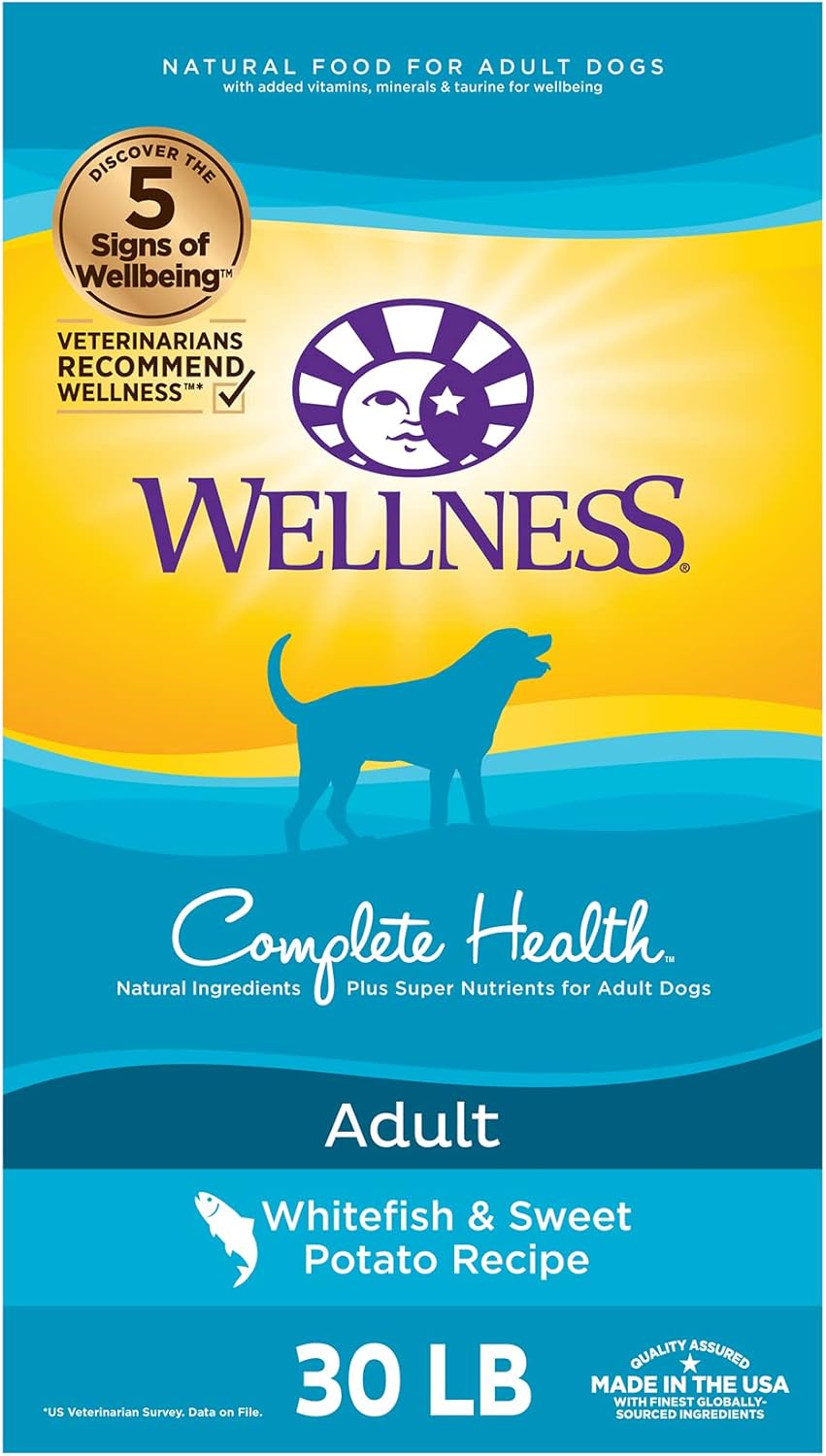 Complete Health Dry Dog Food with Grains, Natural Ingredients, All Breeds, for Adult Dogs