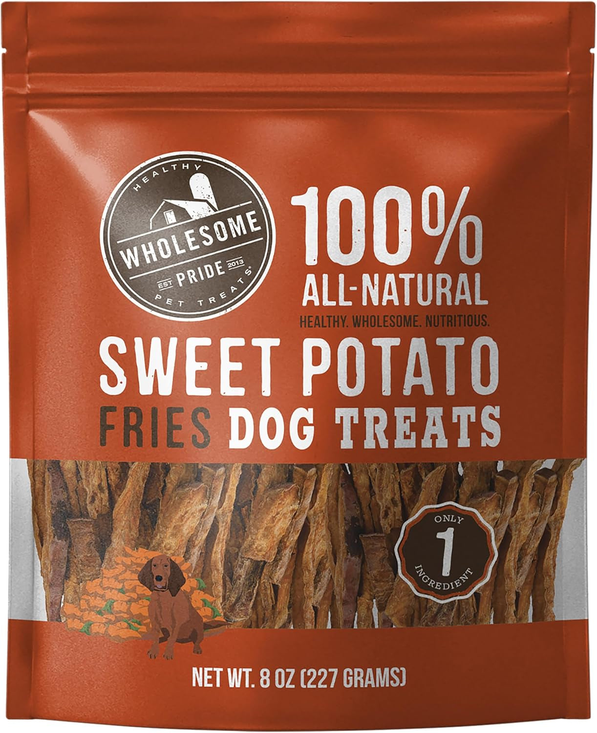 Wholesome Pride Sweet Potato All-Natural Single Ingredient Dog Treats