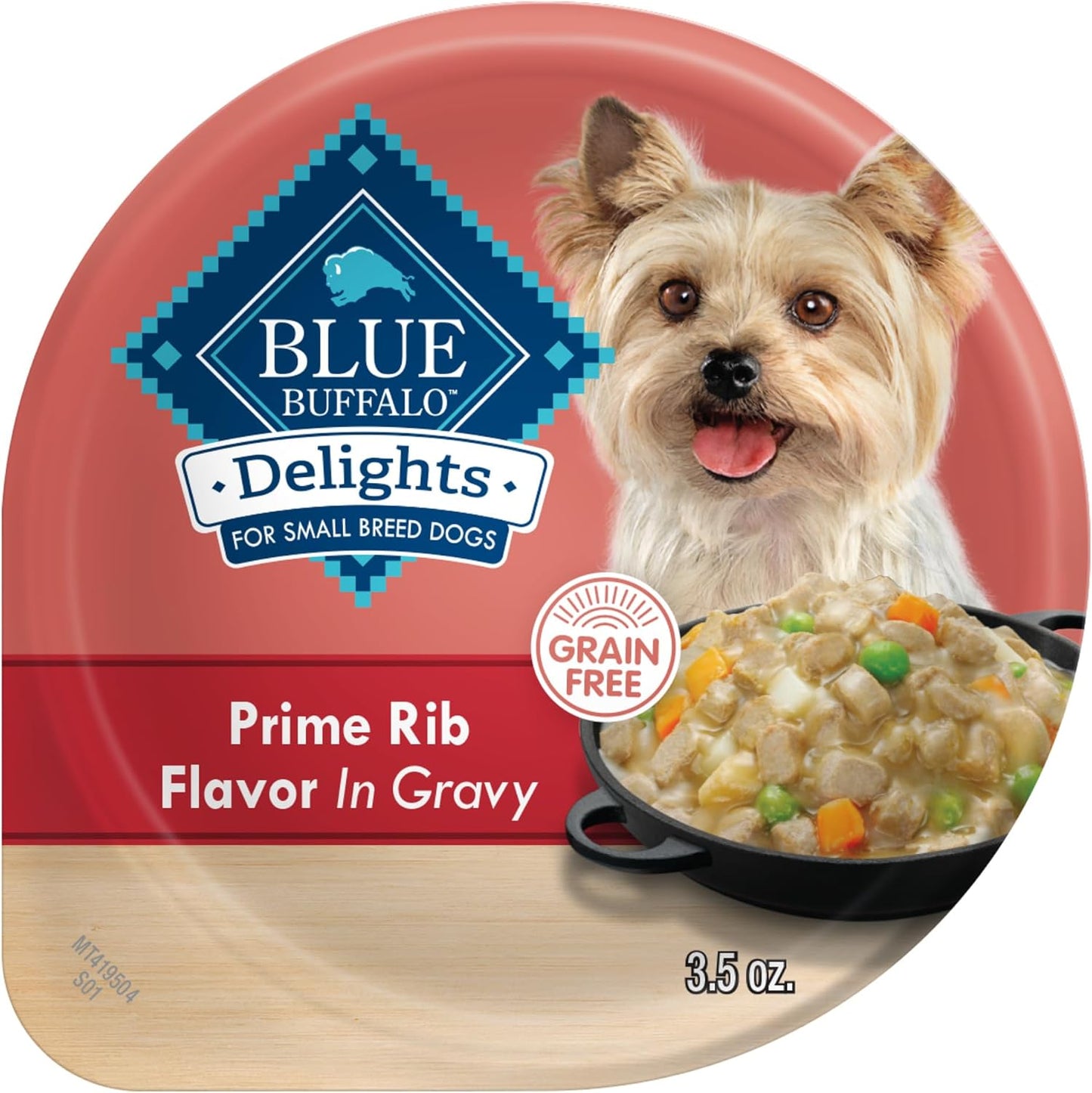 Blue Buffalo Delights Natural Adult Small Breed Wet Dog Food Cups