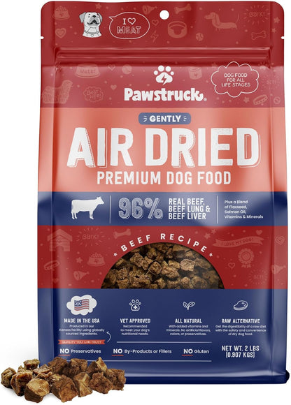 Pawstruck All Natural Air Dried Dog Food - Grain Free, Made in USA, Non-Gmo & Vet Recommended - High Protein Limited Ingredient Wholesome Full-Feed - for All Breeds & Ages