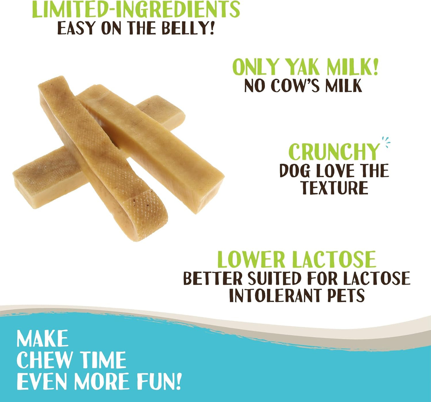 Raw Paws Himalayan Yak Chews for Dogs, Extra Large Chews - Himalayan Cheese for Large Dogs, Yak Bones for Dogs - Yak Milk Bones for Dogs, Dog Cheese Chews Himalayan, Yak Chews for Large Dogs