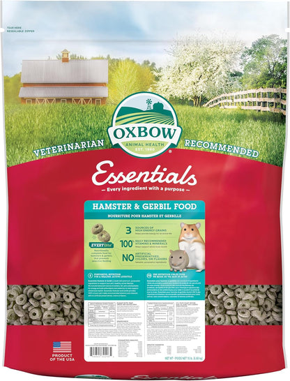 Oxbow Essentials Hamster Food and Gerbil Food - All Natural Hamster and Gerbil Food