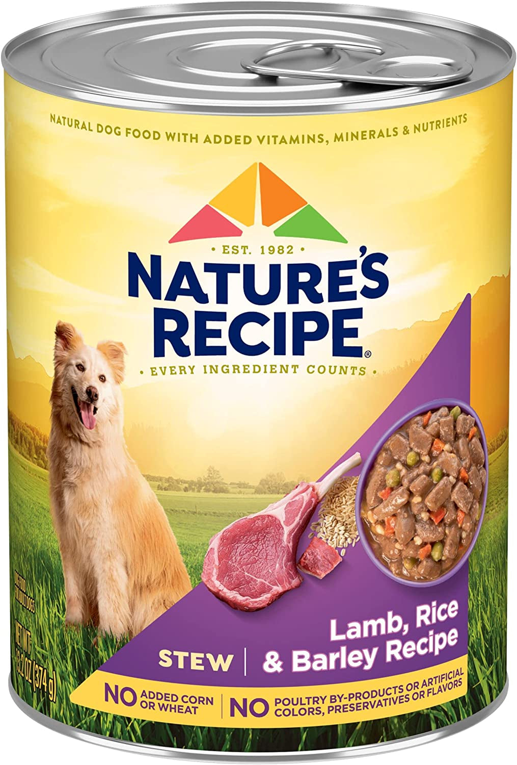 Nature’s Recipe Stew Lamb, Rice & Barley Recipe Wet Dog Food