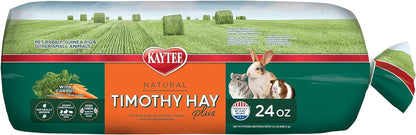 Kaytee Timothy Hay plus Spearmint/Marigold/Carrot 3 Flavor Variety Pack for Pet Guinea Pigs, Rabbits & Other Small Animals, 60 Ounce (Pack of 1)