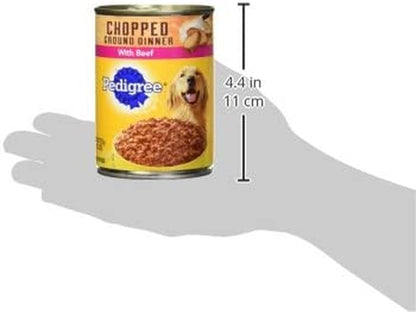 PEDIGREE CHOPPED GROUND DINNER Adult Canned Soft Wet Dog Food Variety Pack