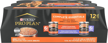 Purina Pro Plan Grain Free Wet Dog Food Variety Pack, Grain Free Chicken and Turkey Entrees