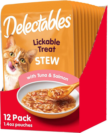 Hartz Delectables Stew Lickable Wet Cat Treats for Adult & Senior Cats