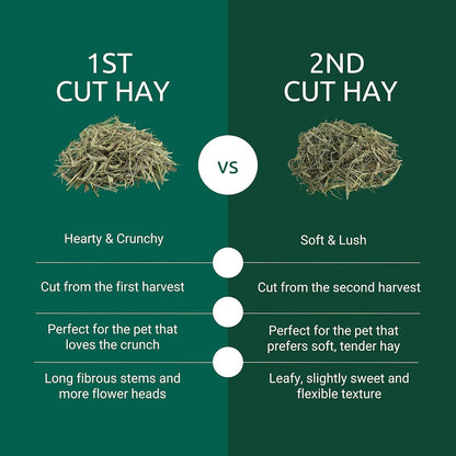 Kaytee 2Nd Cut Soft and Lush Timothy Hay for Pet Guinea Pigs, Rabbits & Other Small Animals