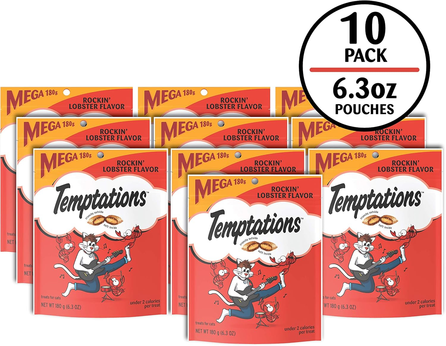 Temptations Classic Crunchy and Soft Cat Treats Rockin' Lobster Flavor