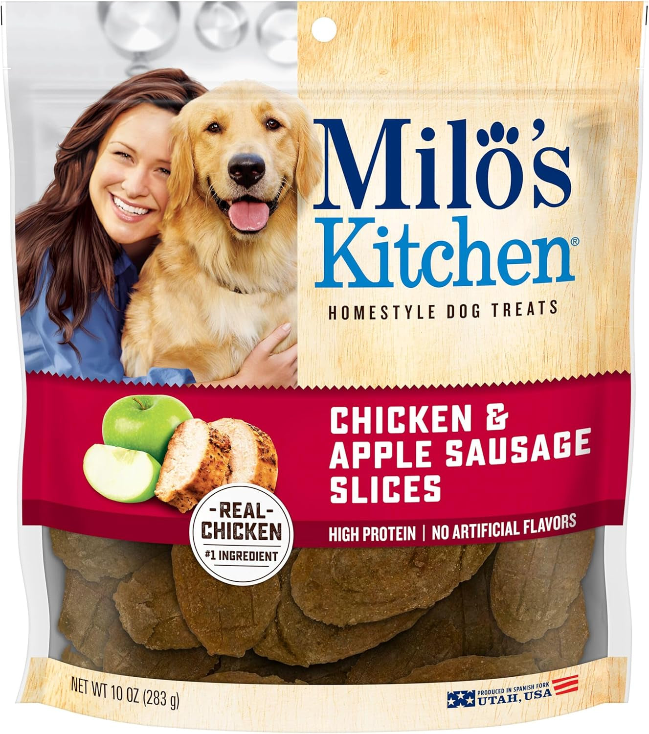 Milo'S Kitchen Homestyle Dog Treats, High Protein, No Artificial Flavors