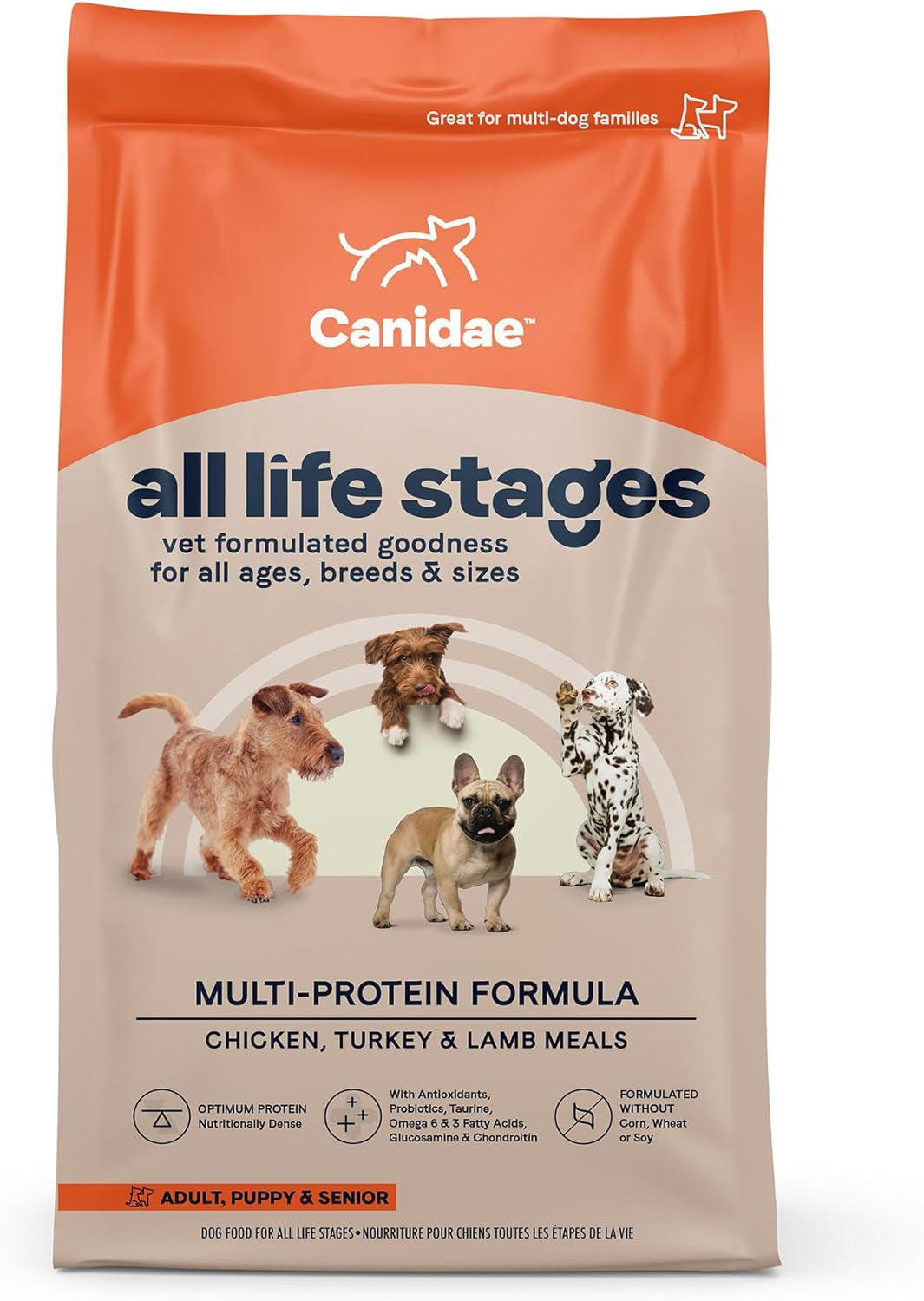 Canidae All Life Stages Premium Dry Dog Food for All Breeds, High Protein Premium Dry Dog Food for All Ages