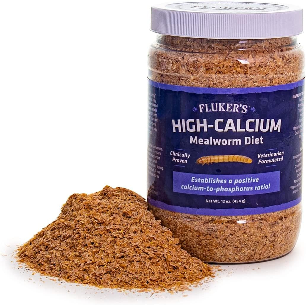 Fluker'S High Calcium Mealworm Diet, Can Be Used as a Gut-Loading Food or Bedding