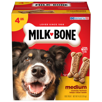 Milk-Bone Original Dog Treats Biscuits for Medium Dogs, 10 Pound