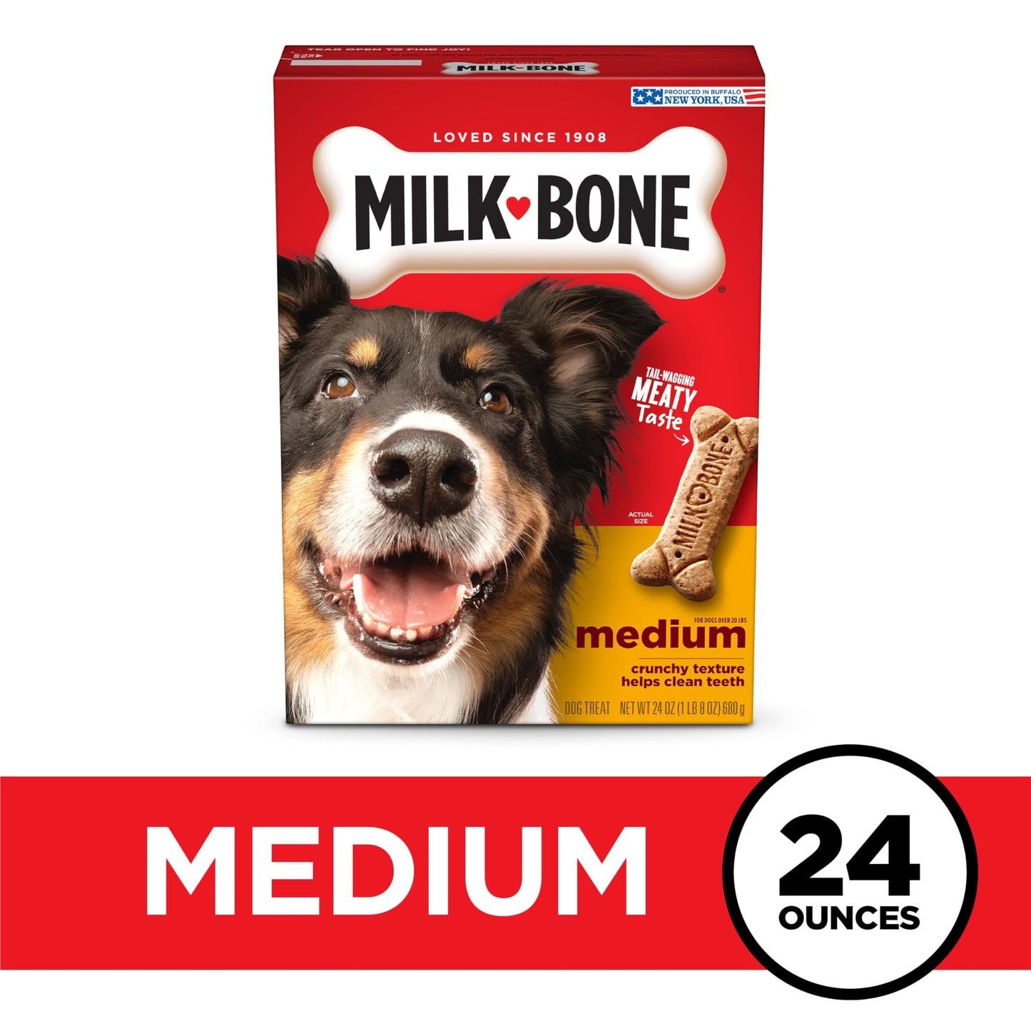 Milk-Bone Original Dog Treats Biscuits for Medium Dogs, 10 Pound