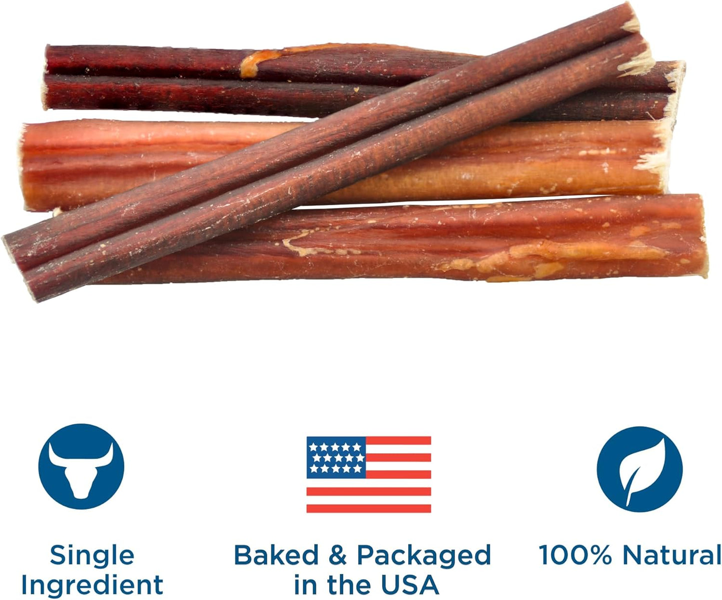 Best Bully Sticks Odor Free Bully Sticks for Dogs, Bulk Bag 100% Natural Grass-Fed Beef, Easily Digestible Bully Bones Grain and Rawhide Free Odorless Dog Bully Sticks for Large Dogs